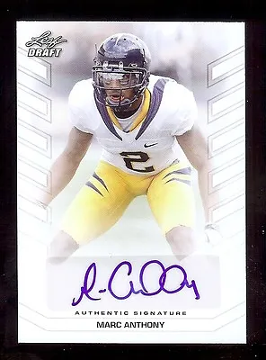 MARC ANTHONY 2013 Leaf Draft - Ravens - California Golden Bears AUTOGRAPH RC • $7.95