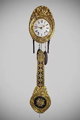 French Comtoise Wag On The Wall Antique Clock Circa: 1875 • $1000