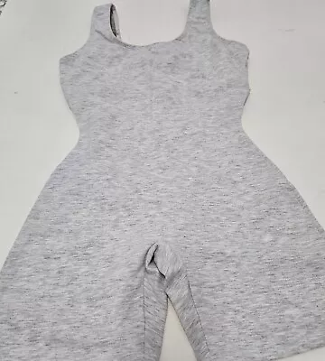 Vintage 80’s Short Leotard Bodysuit GRAY Gilda Marx Jazzercise Workout Sz SM USA • $22