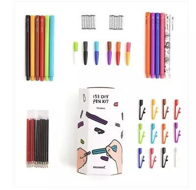 MONAMI 153 DIY Pen Kit BallPoint Pens 12PCS Color Korean Office School Supply • $24.50