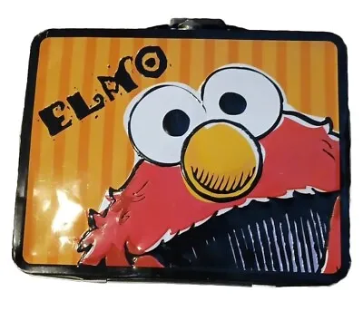 Sesame Street Elmo Oscar Big Bird Grover Cookie Tin Tool Snack Lunch Box 2014 • $5