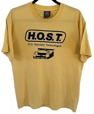 Vtg Large T-shirt H.O.S.T. HO Specialty Technologies Single Stitch Car Racing • $34