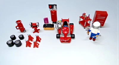 $23.39 • Buy 20+ LOT: MIGHTY WORLD--RONNIE THE KART CHAMPION CAR Toolbox Jacks Tires Tools++