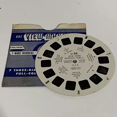 Rare Single View-master Reel SP-88 New York World's Fair I 1H • $10