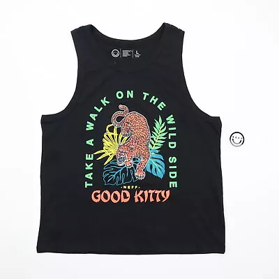 Neff Good Kitty Jungle Tiger Tank Top Men's Sleeveless Shirt Walk On Wild Side L • $18.99