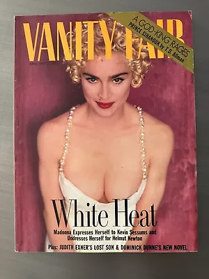 MADONNA VANITY FAIR April 1990 USA Magazine Helmut Newton White Heat • $22