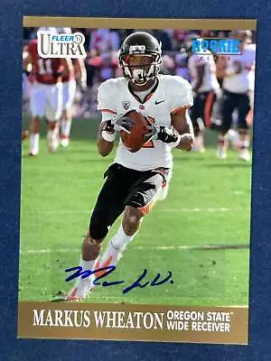 2013 Fleer Retro Ultra Markus Wheaton Autograph Beavers RC • $2.95