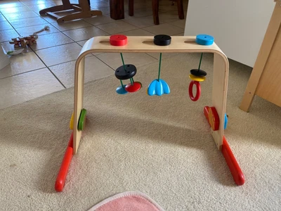 $1 • Buy IKEA LEKA Baby Gym birch/multicolour 