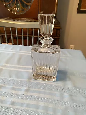 Vintage Mikasa Park Lane Full Lead Crystal Decanter W Heavy Stopper • $78.99