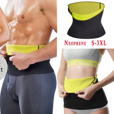 Mens Womens Neoprene Slimming Belt Body Shaper Waist Trainer Shaper Tummy Tuck • $7.79
