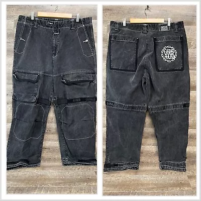 Vintage Y2K Mens Marithe Francois Girbaud Black Wide Leg Denim Jeans 40M (40x33) • $84.96