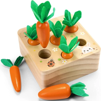 £21.75 • Buy Wooden Toys For Baby 12 Months Plus, Toddler Montessori Toys For 1 2 3 Years Old