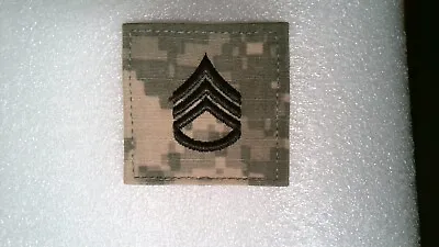 Us Military Army Patch Hook And Loop Back For Acus Ssg Rank Staff Sergeant Acu • $1.99