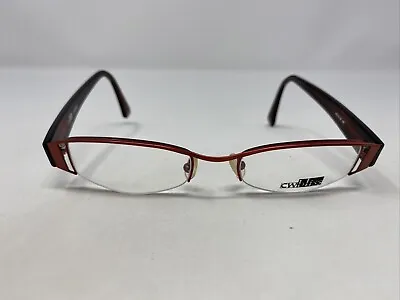 Cw Bliss Sweet Me 49-19-145 Res Half Rim Eyeglasses Frame Q934 • $56.25