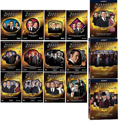 -  Murdoch Mysteries Complete Series Seasons 1-15 DVD SET • $57.33