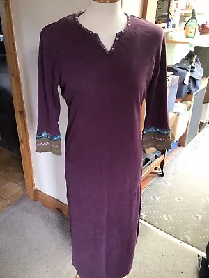 Derhy  Mystery Long Cotton Jersey Kaftan/Nightdress 10/12 • £8