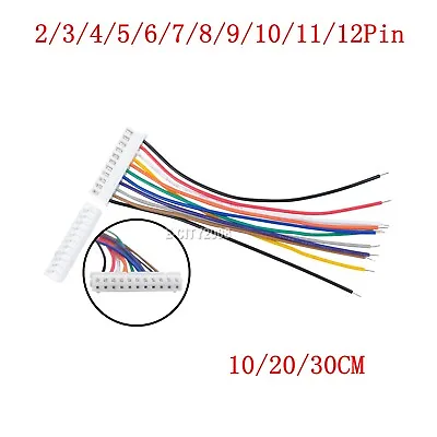 JST- XH2.54mm Pitch Female Male Connector Cable Plug Socket Wires 2 Pin -12 Pin • $14.95