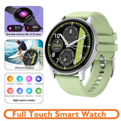 $52.98 • Buy New Smart Watch IP68 Waterproof ECG Blood Pressure Heart Rate Fitness Sports