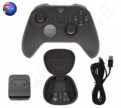 AU Black Xbox One Elite Wireless Controller Bluetooth Series 2 With Storage Box • $210.99