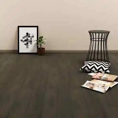 £104.63 • Buy VidaXL Self-adhesive Flooring Planks 4.46 M² 3 Mm PVC Dark Brown GF0