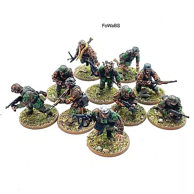 28mm Bolt Action WW2 German Waffen SS Infantry Painted By FoWaBS. • £85