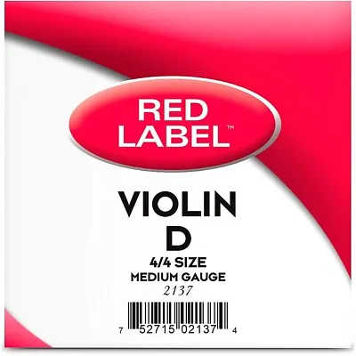Super Sensitive Red Label Series Violin D String 4/4 Size Medium • $5.99