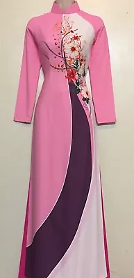 Ao Dai Lua 3D Vietnamese Dress With Pants - Size Small • $35