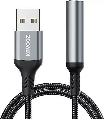 $12.99 • Buy USB Type A To 3.5mm Adapter Cable To AUX Female Audio Headphone Jack Android Mac