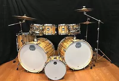 Mapex Mars 8 Piece Double Bass Drum Set W. ISeries Cymbals-MA529SFIW-Driftwood • $1674.99