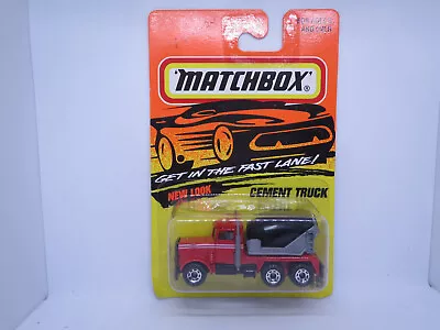 Matchbox 1996 Peterbilt Cement Truck Red #19/75 Superfast Vintage US Card #19 • $29.95