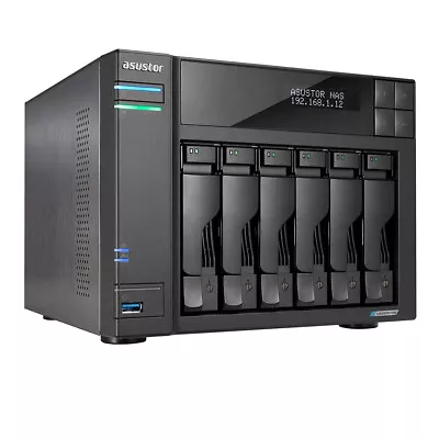 Asustor AS6706T Lockerstor 6 Gen2 6Bay NAS Quad-Core 2.0GHz CPU 8GB (Diskless) • $809