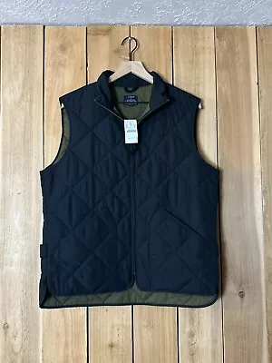 NWT J.Crew Blue Walker Quilted Vest Mens SZ M Style 47752 Prep F7 • $8.99