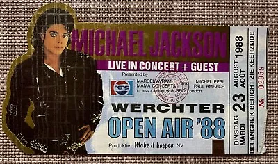 Michael Jackson Bad Tour 1988 Concert Ticket • £104.49