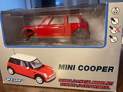 Welly Metal Mini Cooper 1/24 Metal Model Kit NEW UNOPENED - BOX DAMAGE • $20