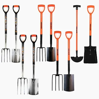 Garden Digging Spade Fork Shovel Border Edging Farm Carbon Stainless Steel Tools • £12.99