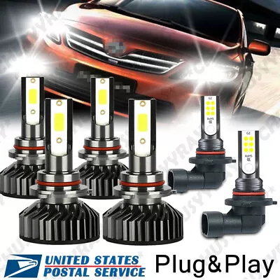 6x 6000K LED Fog Light And Headlight Bulb For Toyota Corolla 2005-2008 9005 9006 • $239.80