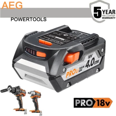 18V Battery For RIDGID AEG A18FB4 Battery 18V 4.0AH R840087 Cordless Tools -New • $40.98