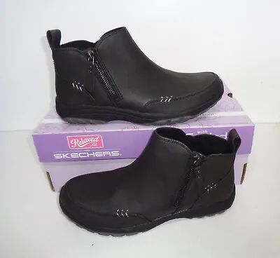 £43.98 • Buy Skechers New Black Ladies Memory Foam Womens Boots Trainers RRP £75 New Size 3-8