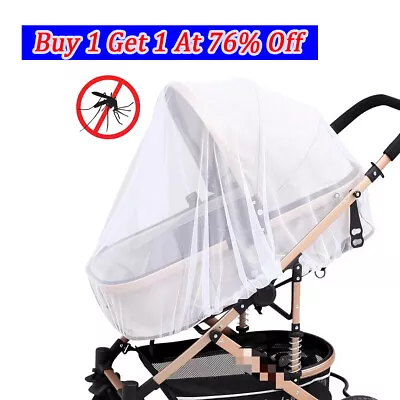 Summer Mosquito Insect Mesh Fly Net For Baby Stroller Pushchair Pram Accessories • £2.99