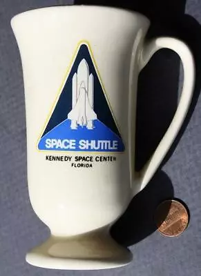 1980s Era NASA Space Shuttle Kennedy Space Center Florida Stemmed Mug Or Cup---- • $17.11