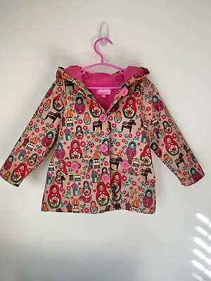 The Cutest Matryoshka Doll Raincoat Soft Terry Cloth Lined 1-2 Years • $20