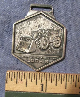 Vintage Shawmut Equipment Company Manchester Ct Lorain Loader Watch Fob  • $14