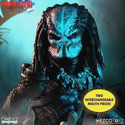 Mezco One:12 Collective Predator Jungle Hunter Deluxe Edition Action Figure • $84.99