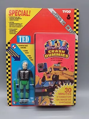  1992 Crash Dummies Ted EURO-MOC & 30 Minute Animation Video By Tyco • £97.59