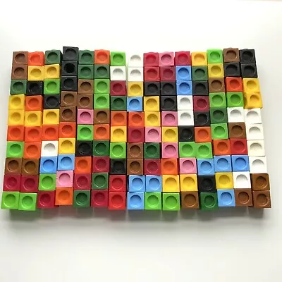 150 Linking Multilink Counting Cube Blocks Math Building Teaching Homeschool • £14.59