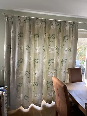 Interlined & Lined Linen Laura Ashley Large Curtains  W74” L86”  - Fabulous ! • £199.95