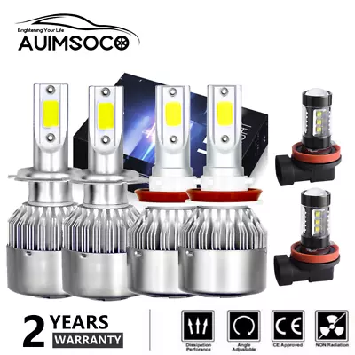 For Mazda RX-8 2004-2008 6X LED Headlight Hi-Lo Beam Fog Light Bulbs White Kit • $36.98