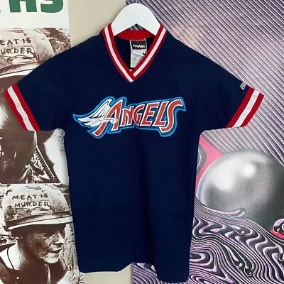 Vintage 90s Angels Baseball Mesh Bike Jersey Top Shirt VTG • $30