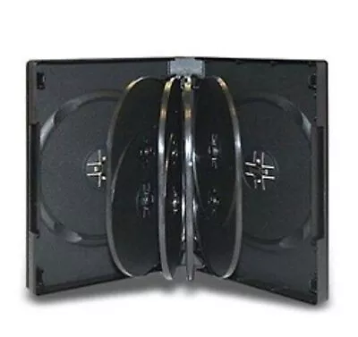 6 X Hold 10 Quality DVD Cover Holds Disc Case Holder + Outer Wrap Insert BLACK • $28.95
