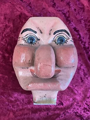 Vintage Punch & Judy Mr Punch Puppet Head By Ron Codman 1957 Antique OOAK • £60